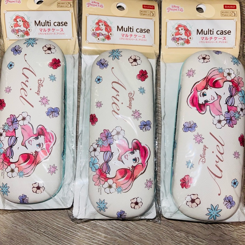 Disney little mermaid glasses/multi purpose cases